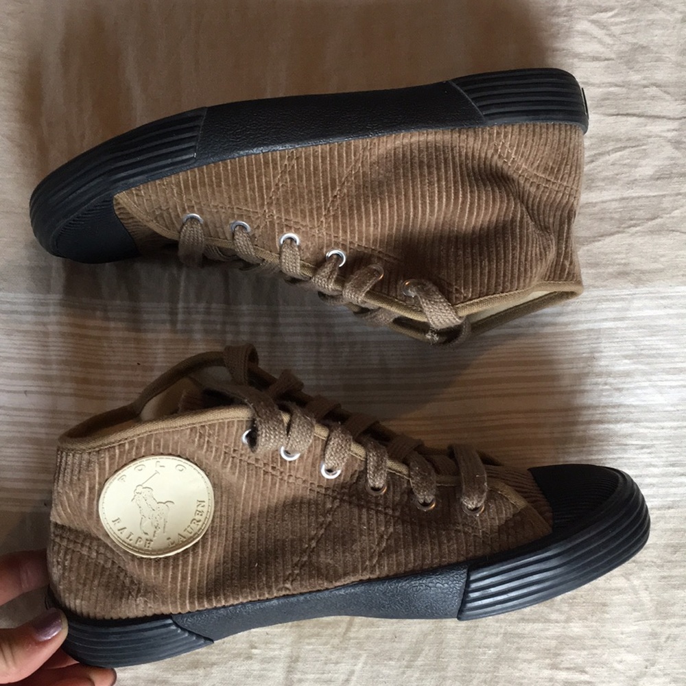 Corduroy Ralph Lauren high tops